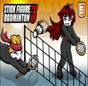Stick Figure Badminton 3